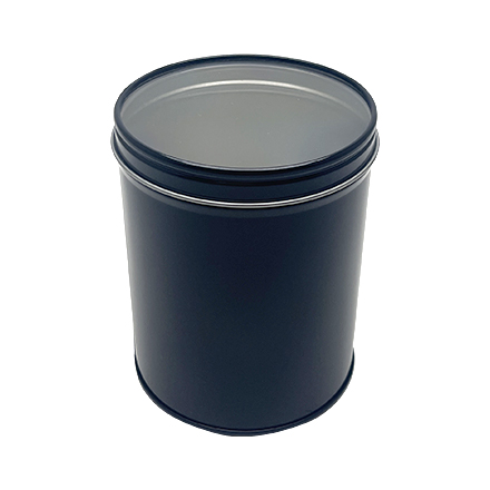 Round tin with window lid