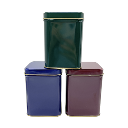 Square storage tin box packaging