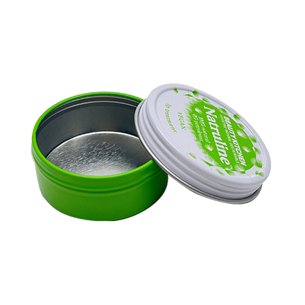 round spiral seamless tin box