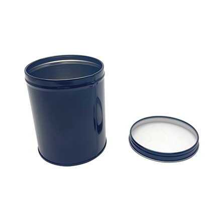 Round Tin Box With Window Lid